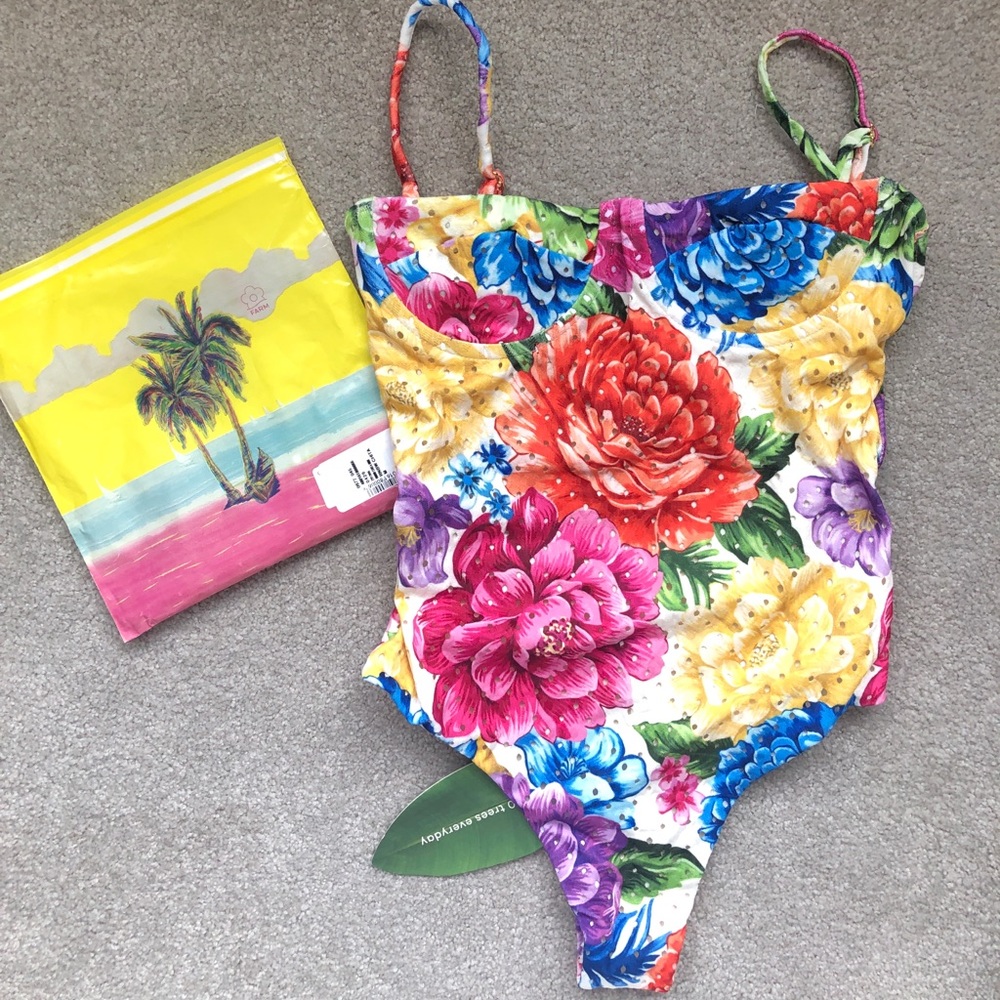 Farm Rio Rainbow Chita One-piece Swimsuit